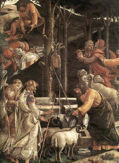 BOTTICELLI, Sandro Scenes from the Life of Moses